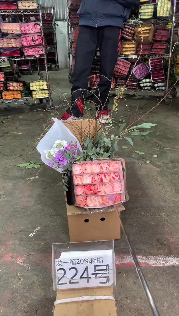 224号♥中通含20%耗损发一箱鲜花