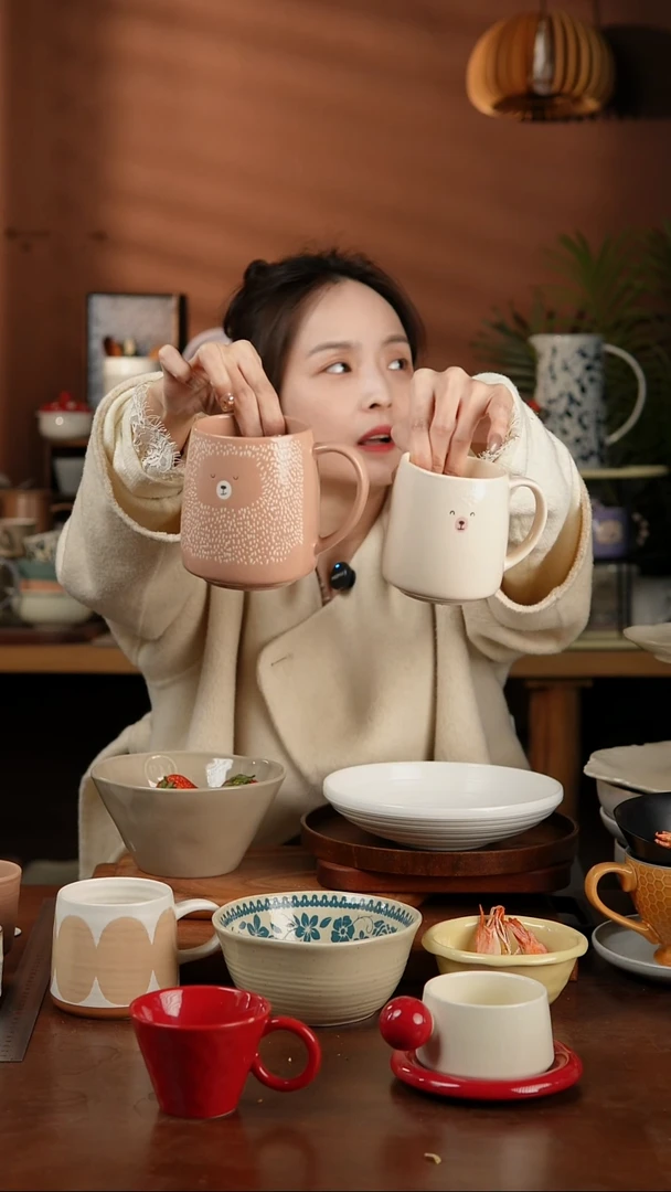 【闪购商品】碗熊杯大小杯2只 微瑕凑满20发货