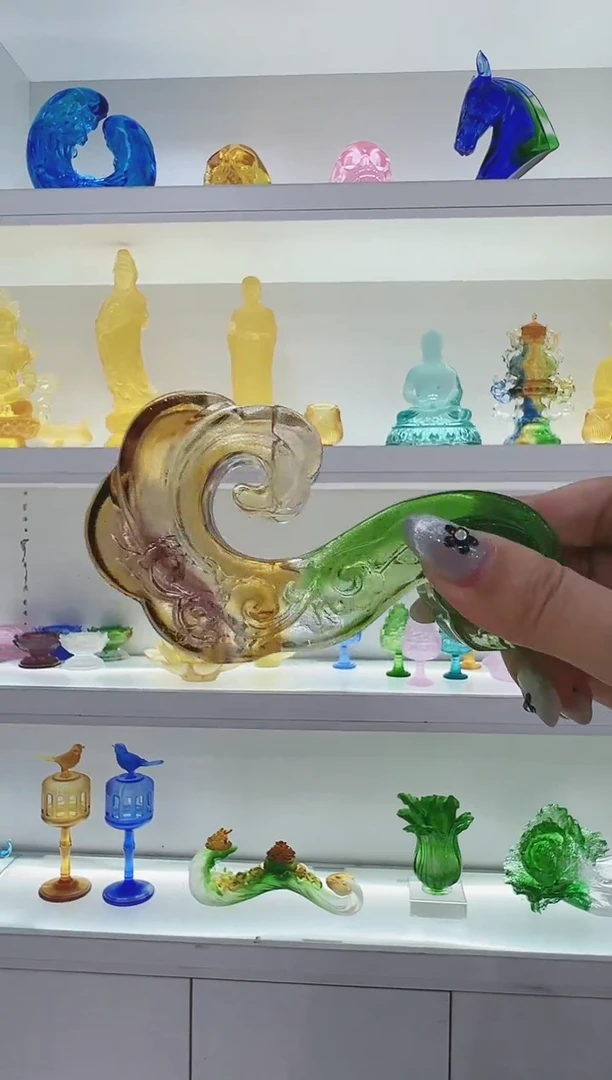 手工艺品琉璃古法琉璃名片夹