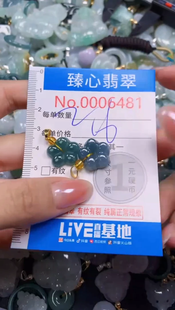 吊坠(不含链)未镶嵌翡翠6481