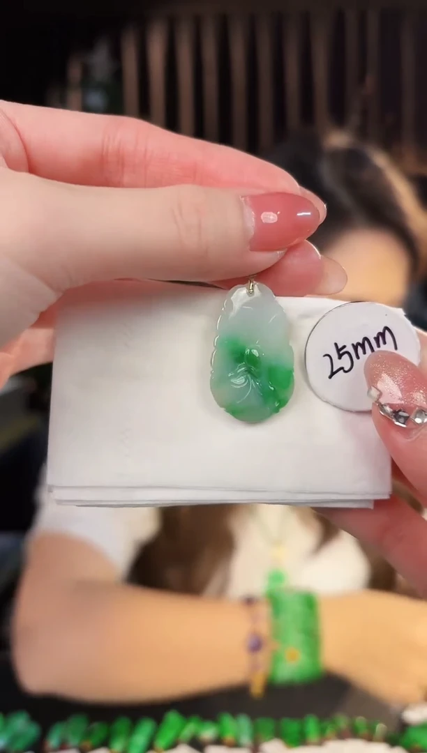 【闪购商品】翡翠颈饰18K金镶嵌缅料A货/支持复检/一件