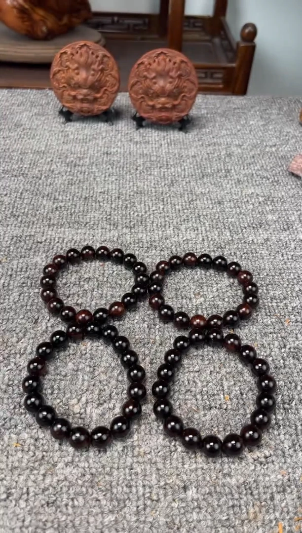 柏木（崖柏）1.2单圈圆珠凤血金 瓷化料 天花板