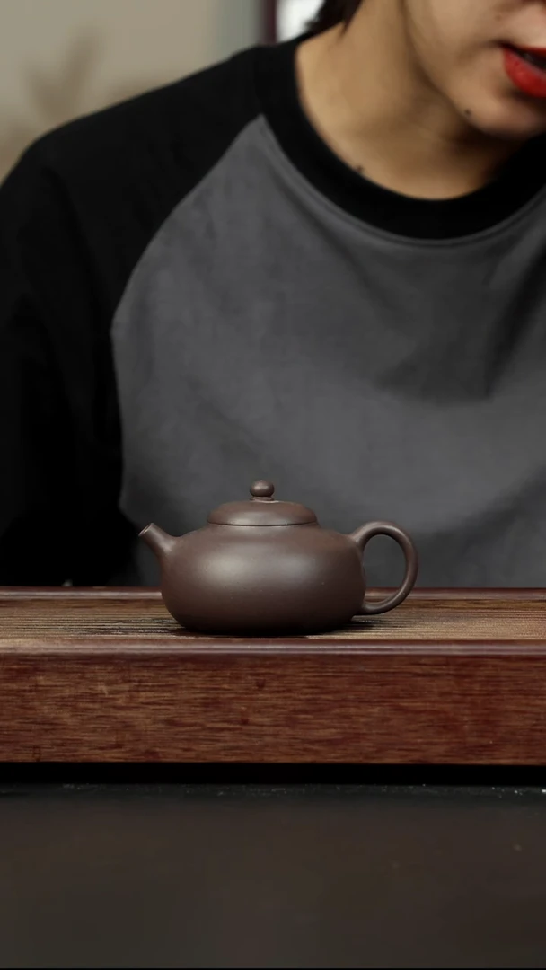 紫砂茶壶天青 玉乳壶 五色堂