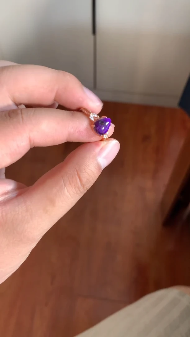 银S925镶嵌苏纪石（舒俱来）戒指舒俱来