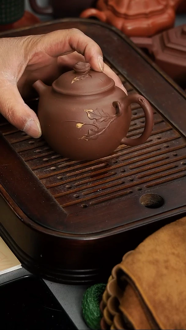 茶壶紫砂宜兴紫砂紫泥南州高仕200毫升