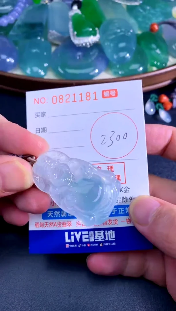 颈饰未镶嵌翡翠天然A货翡翠
