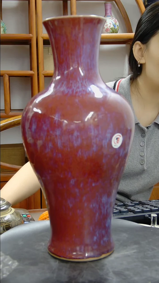 瓶窑变釉观音瓶#5040#瓷器