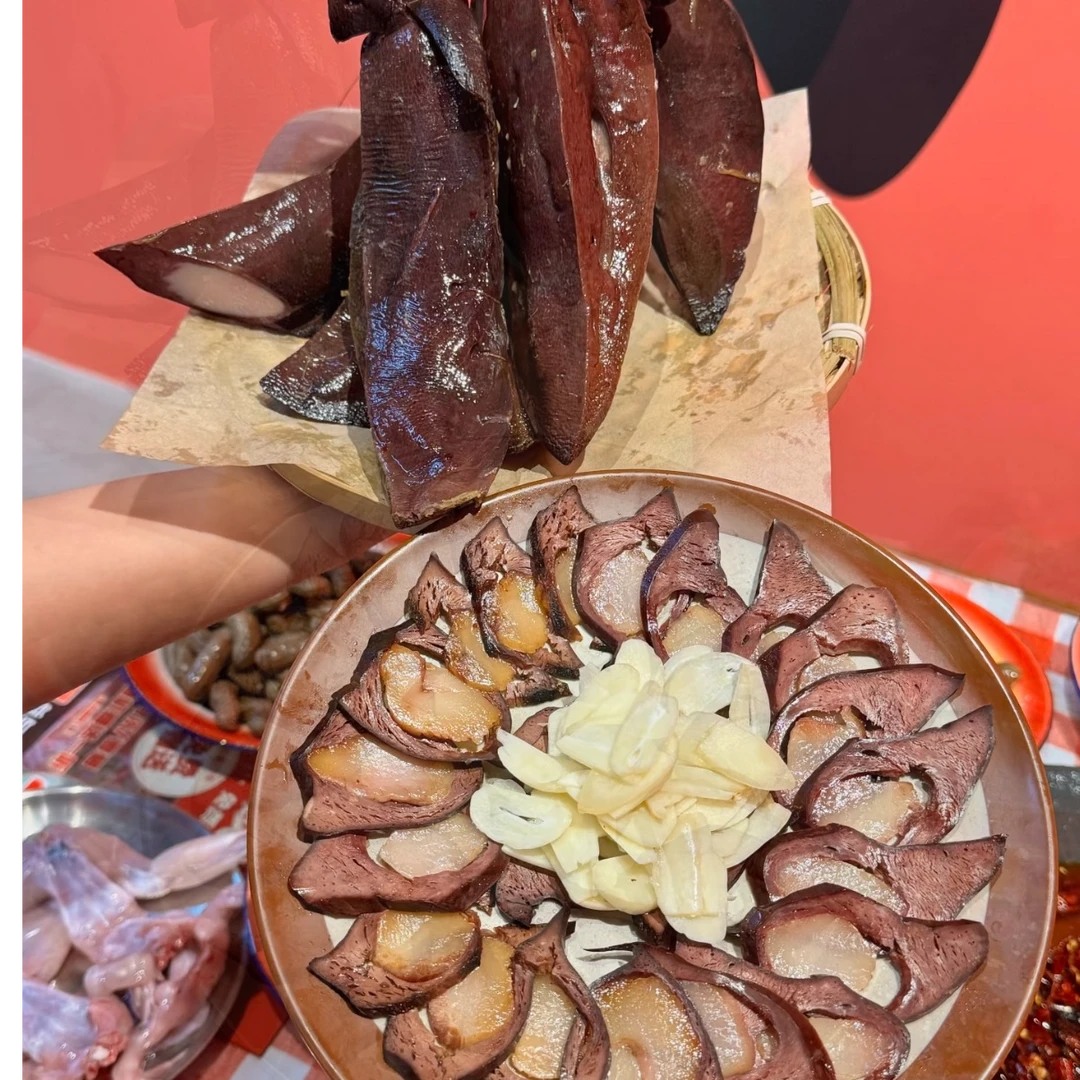 双流老妈兔头总店手工腊金银猪肝（生食）四川特产成都好礼