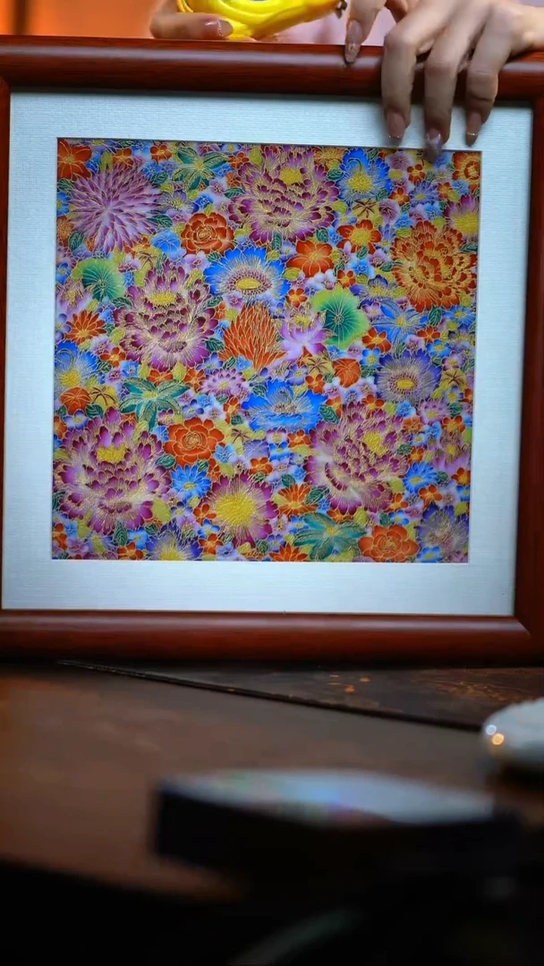 【不一样瓷器】掐丝珐琅彩万花瓷板画