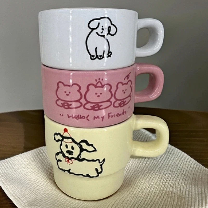 ｛网红杯盲盒一个｝茶杯咖啡杯早餐杯马克杯可爱情侣家用创意