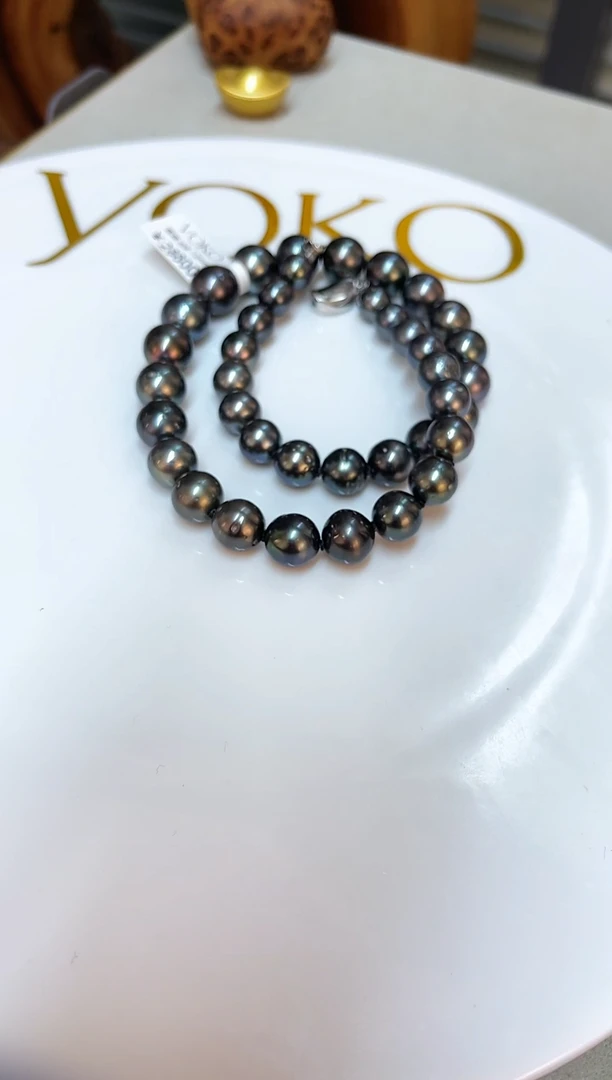 银S925镶嵌颈饰海水珍珠8-11mm