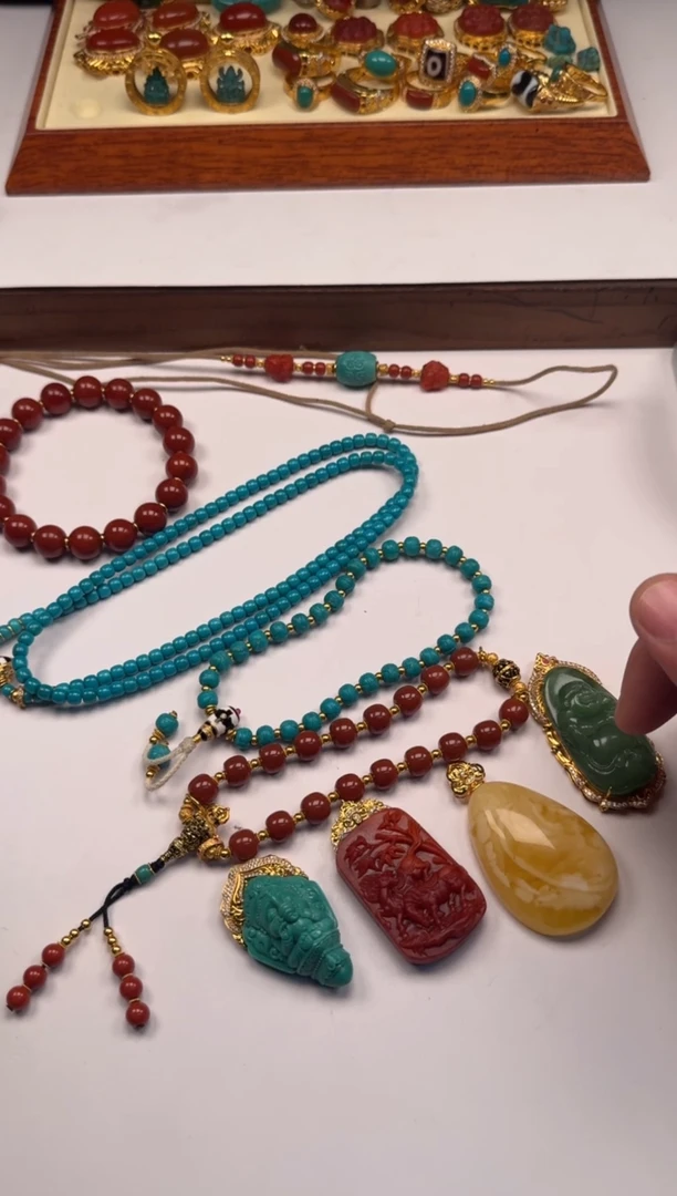 未镶嵌南红玛瑙挂件情***～手串手串