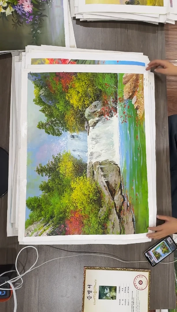 油画【44号】约50*70cm丨朝鲜原创纯手绘孤品油画丨顺丰包邮