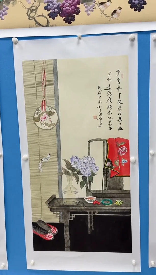 国画同类型随机绣西