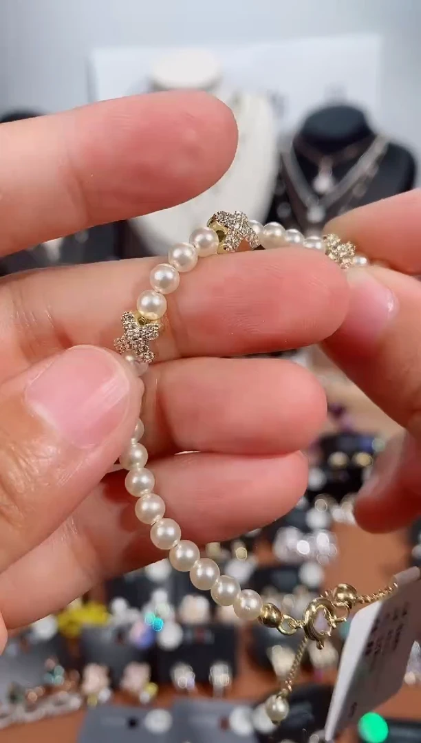 铜合金无925银手链7101