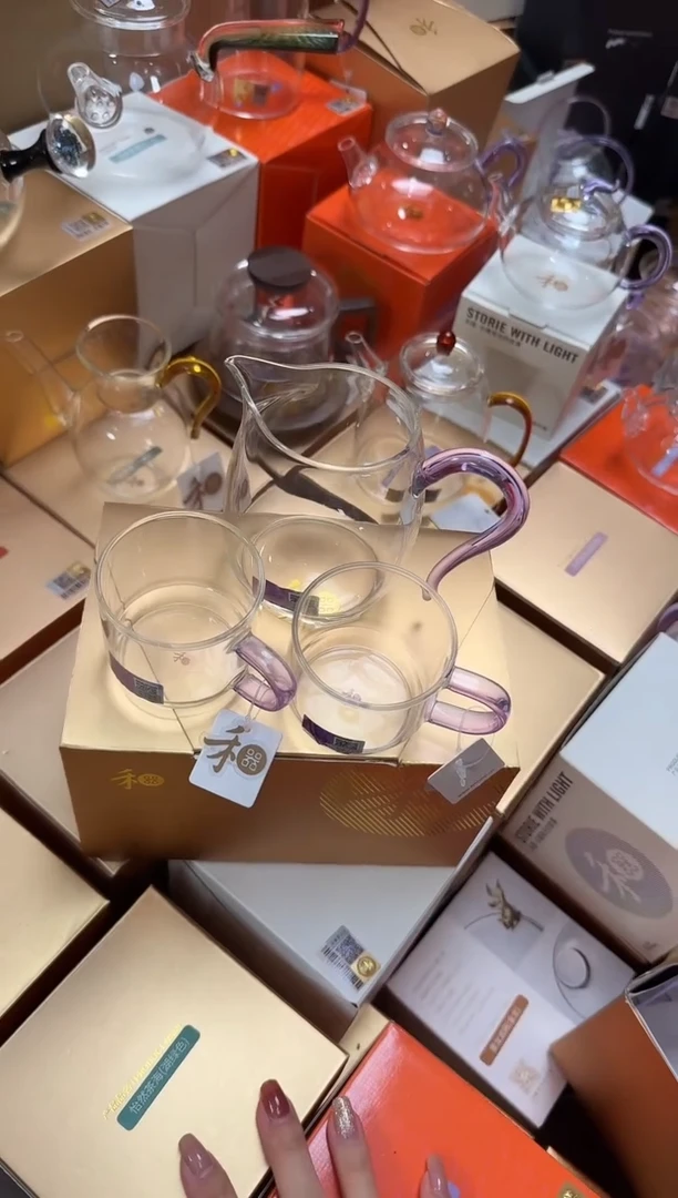@@禾器晶彩慕然浅紫色+逸杯紫2只