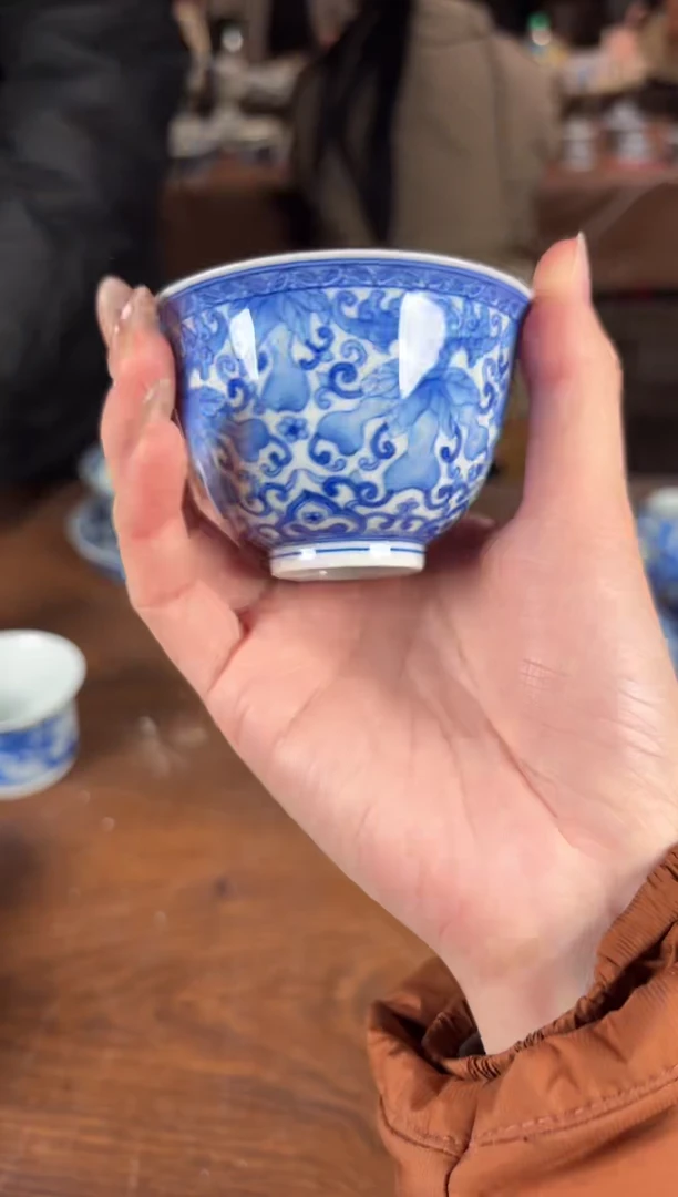 杯看山柴窑青花看山柴窑青花