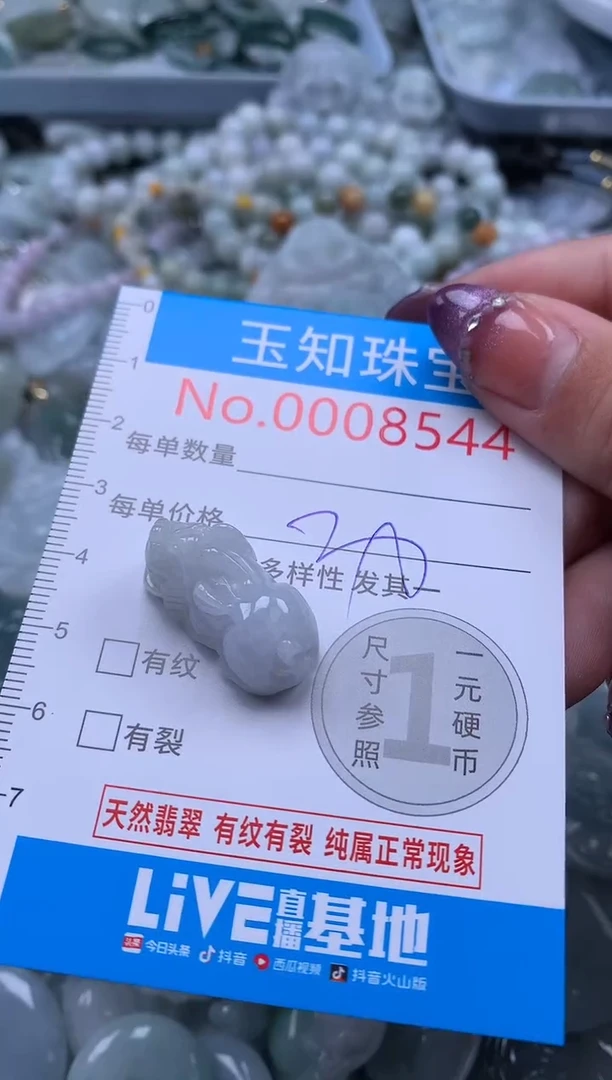 翡翠未镶嵌吊坠(不含链)8544
