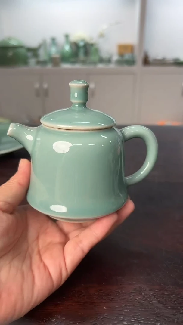 龙泉云间青瓷小米茶器