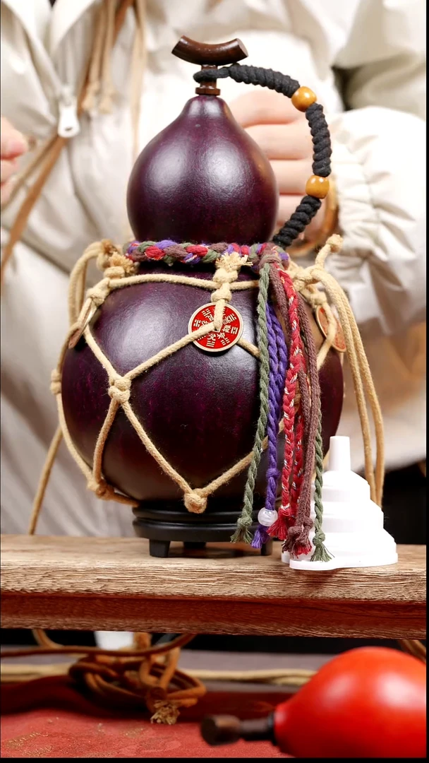 790号纯手工制作天然大漆真葫芦【不包全品介意慎拍】