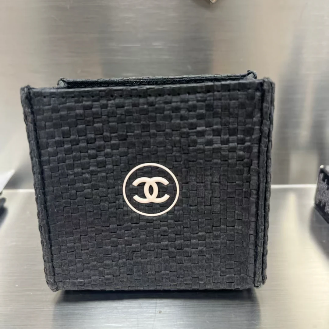 香奈儿【K115】黑色编织刷包收纳盒网红学生宿舍桌面彩唇指甲油