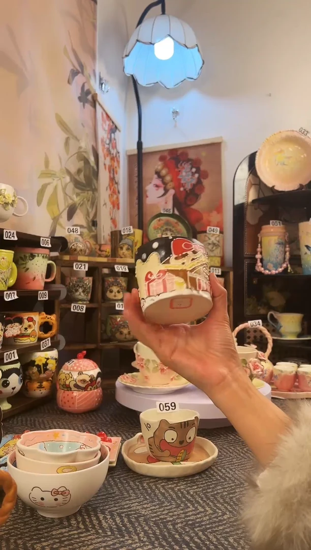 景德镇设计款手工手绘杯杯