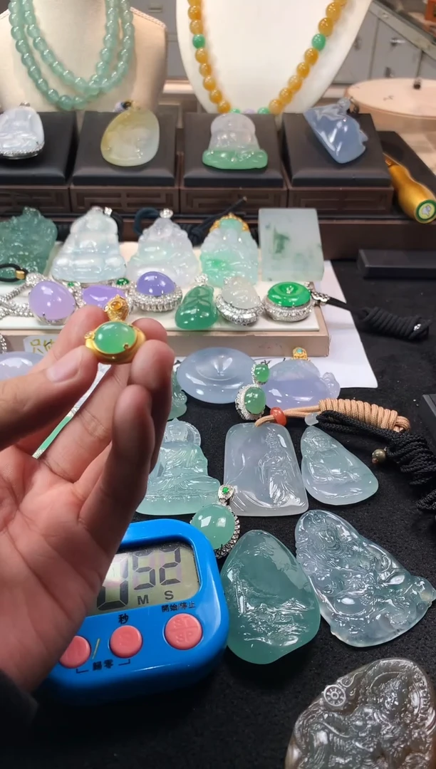 未镶嵌定制翡翠管****️  S毛货不退不换