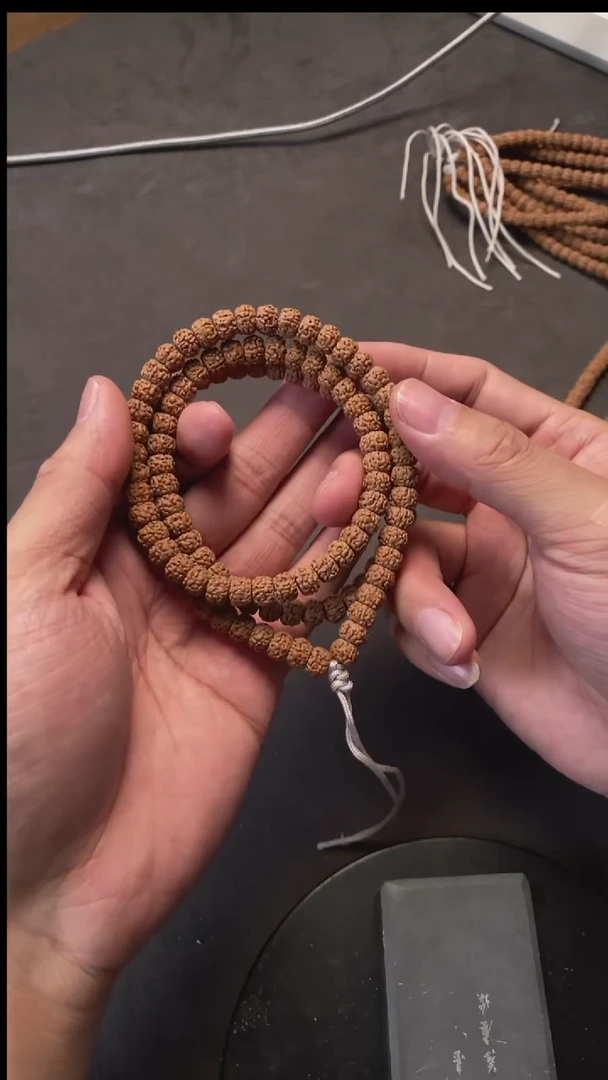 手串金刚菩提ZP-01最像一代龙藏切盘龙纹小金刚菩提108（7.5-8mm)