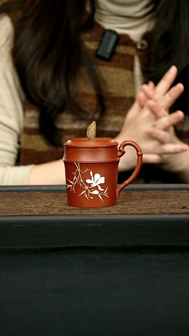 茶壶紫砂春笋盖杯 一物见春