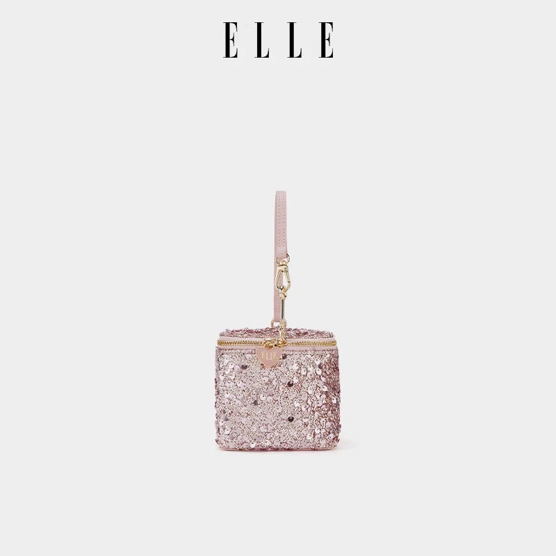ELLE【星空之境】商场同款欧若风法棍包百搭时尚链条斜挎包25129