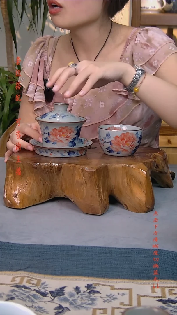 简装家用款2件套 老陶泥开片纹陶瓷茶具