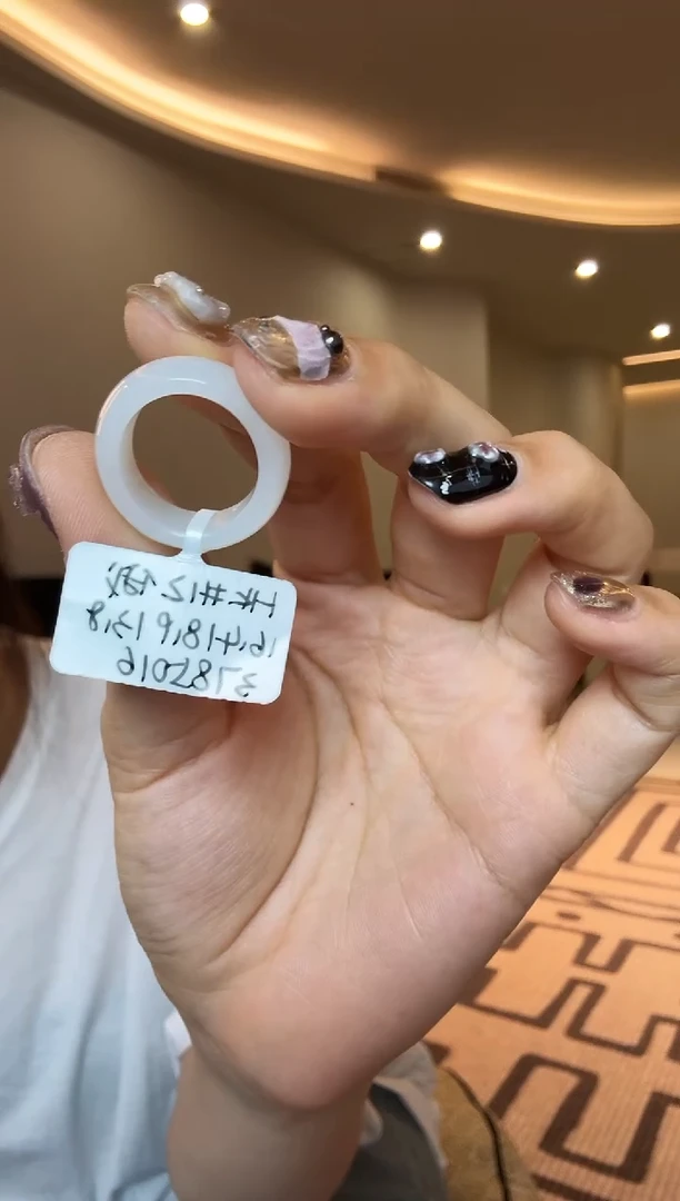 【闪购商品】和田玉戒指未镶嵌12码俄白