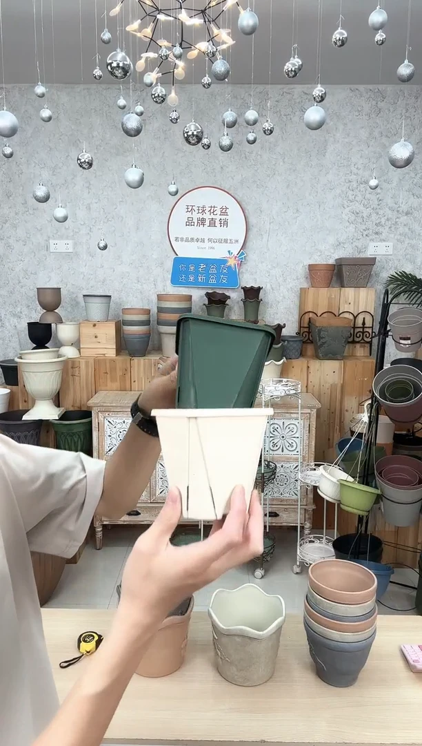 小号控根盆混色20只