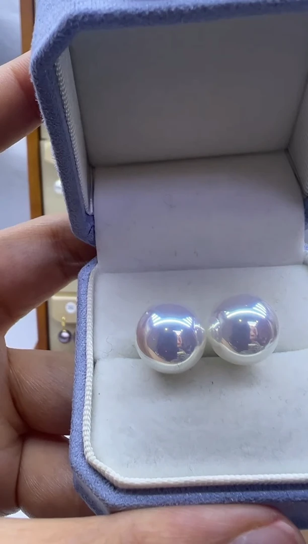 未镶嵌耳饰淡水珍珠0390