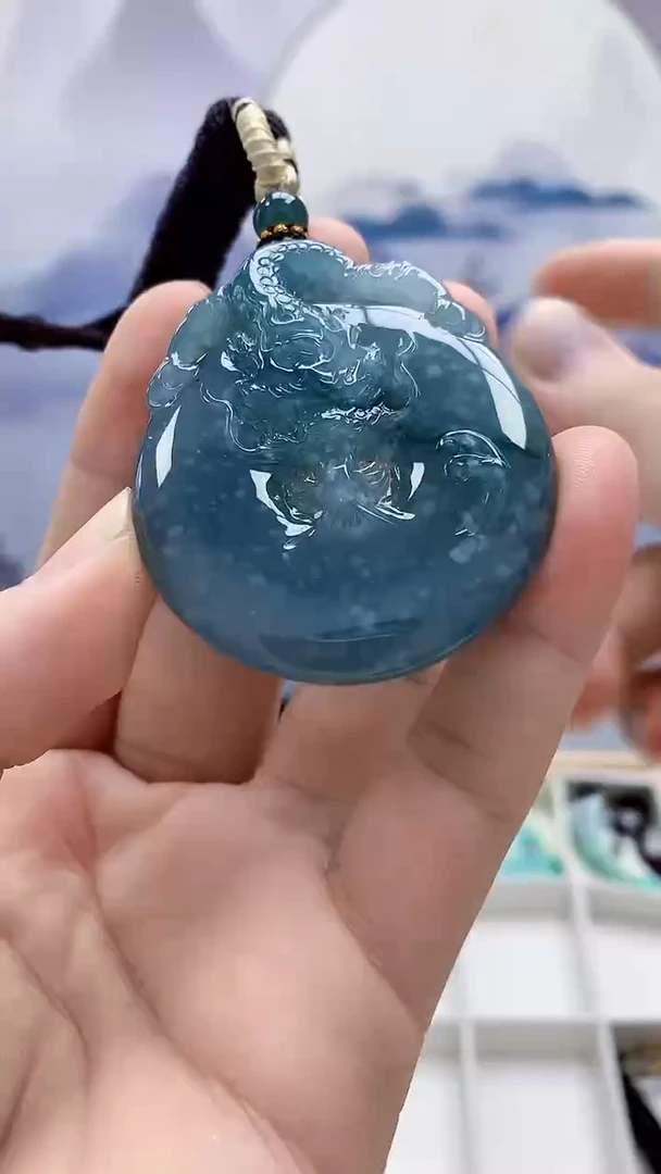 未镶嵌定制翡翠4898bb-毛货挂件52