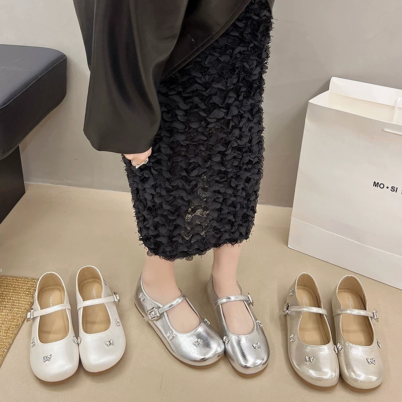 法式水钻浅口新款时尚仙女风百搭舒适单鞋9001或Q901(水钻单鞋)