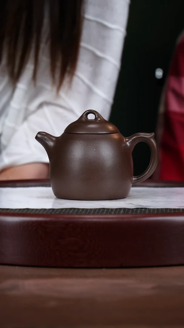 茶壶紫砂104ZXJ秦权 龙潭紫泥260cc