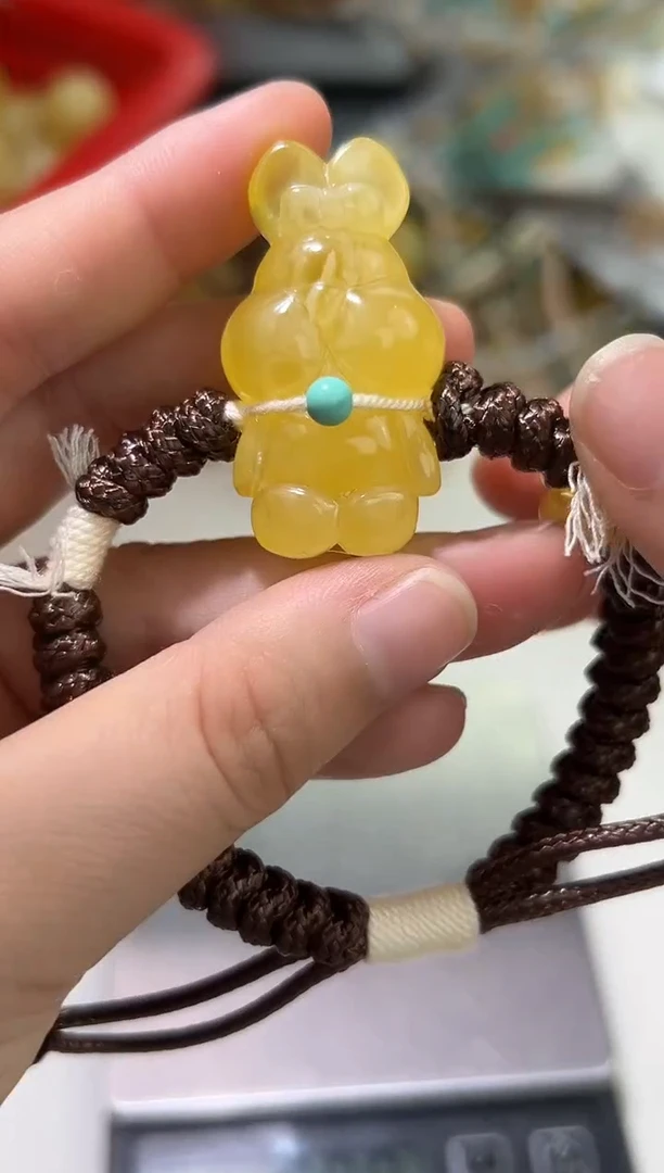 裸石琥珀未镶嵌琥珀蜜蜡手绳
