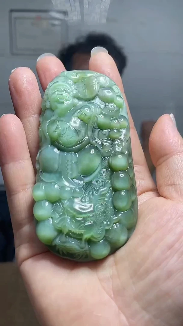 和田玉未镶嵌把件1