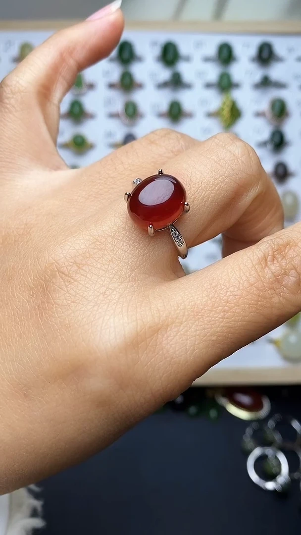 【闪购商品】石榴石戒指未镶嵌1