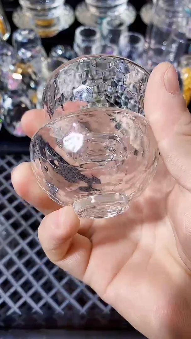 【闪购商品】玺宴新款水晶多面小茶碗2个装