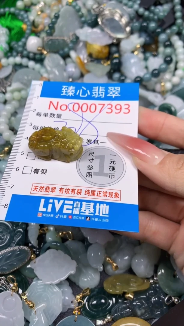 【闪购商品】翡翠颈饰未镶嵌含绳0007393