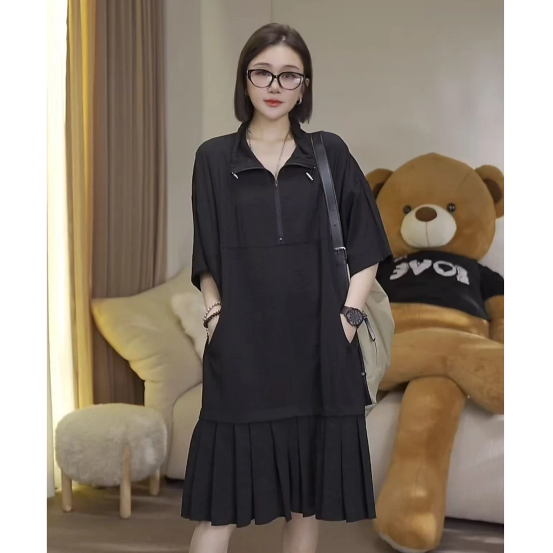 JW/静稳2025新品时尚休闲韩版显瘦减龄女款连衣裙5551285