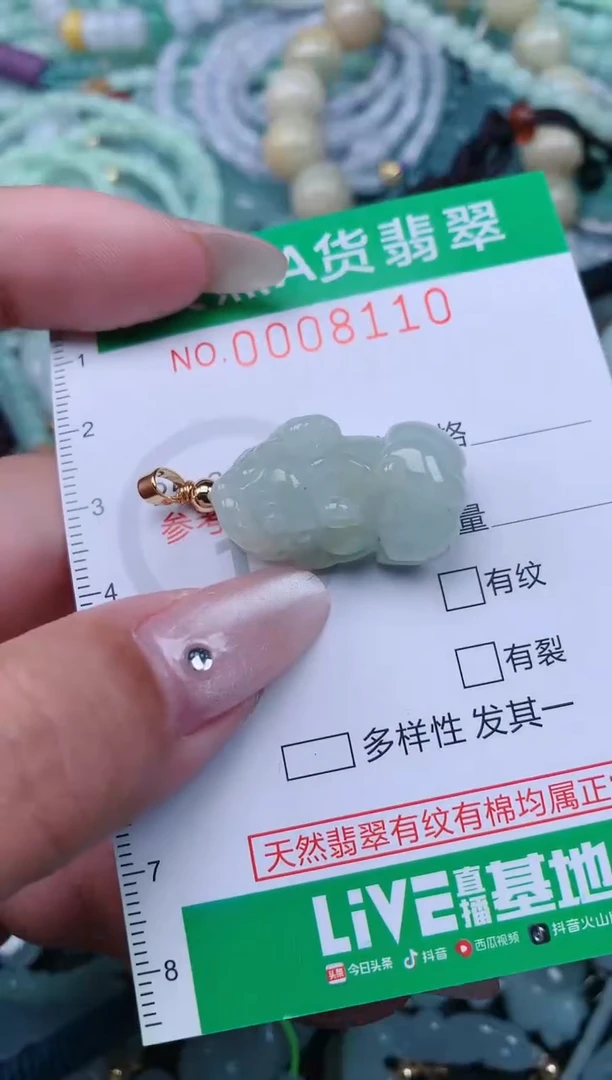 翡翠未镶嵌颈饰.0008110