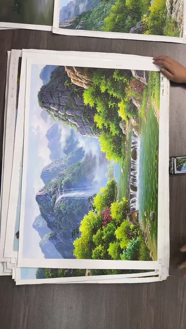 油画【46号】约50*70cm丨朝鲜原创纯手绘孤品油画丨顺丰包邮