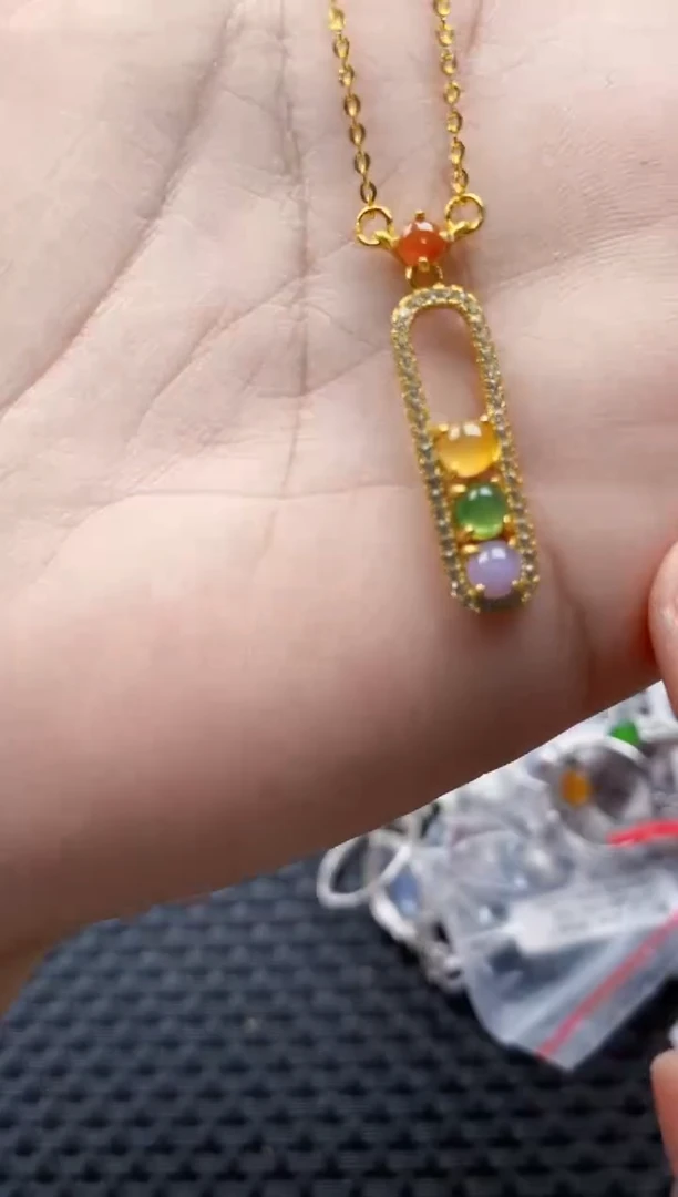 翡翠戒指银S925镶嵌44444444   6