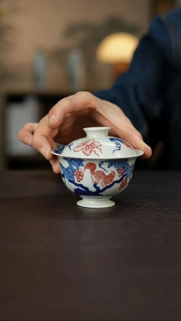 景德镇陶瓷杯碗柴烧多人10265