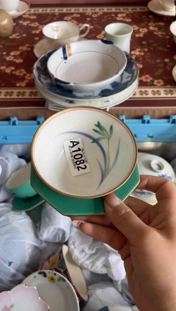 瓷片颜*瓷器瓷器A1082