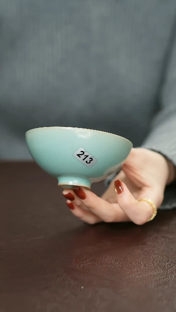 摆件瓷213微瑕原矿原釉汝宋汝瓷