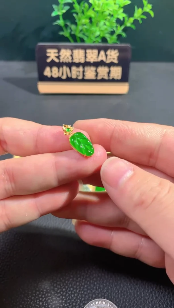 【闪购商品】翡翠颈饰18K金镶嵌翡翠